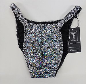 Sunga Bodybuilder – Pró – GG – Prata Réptil – Sem costura