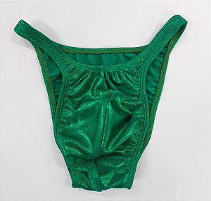 Sunga Bodybuilder – Pró – M – Verde Brilhante – Sem costura