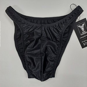 Sunga Bodybuilder – Tradicional – G – Preta Brilhante – Sem costura