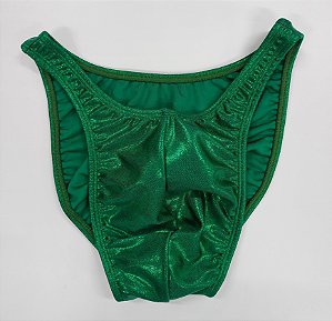 Sunga Bodybuilder – Tradicional – M – Verde Brilhante – Sem costura