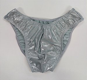 Sunga Bodybuilder – IFBB – M – Prata Brilhante – Sem costura