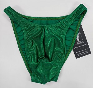 Sunga Bodybuilder – Tradicional – P – Verde Brilhante – Sem costura