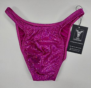 Sunga Bodybuilder – Pró – P – Rosa Holográfica – Sem costura