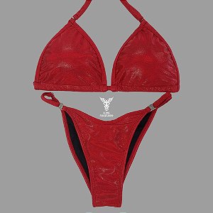 Biquíni Fit Model NPC - Vermelho Camaleão