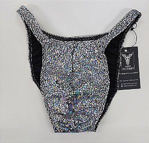 Sunga Bodybuilder – Pró – GG – Prata Réptil – Sem costura