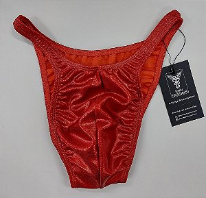 Sunga Bodybuilder – Pró – M – Laranja Brilhante – Sem costura