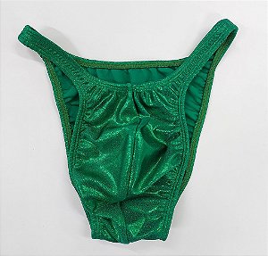 Sunga Bodybuilder – Pró – M – Verde Brilhante – Sem costura