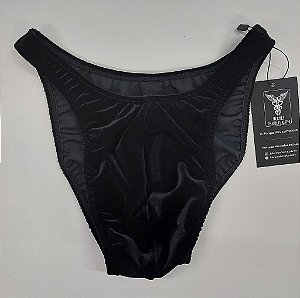 Sunga Bodybuilder – Tradicional – G – Preta em Veludo – Sem costura