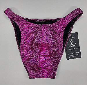 Sunga Bodybuilder – Tradicional – M – Rosa Cobra – Sem costura