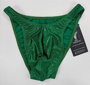 Sunga Bodybuilder – Tradicional – P – Verde Brilhante – Sem costura