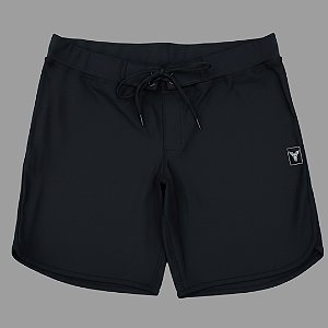 Bermuda Men's Physique Curta Preta (Full Black)