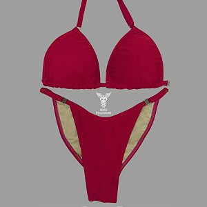 Biquíni Fit Model NPC – Vermelho em Lycra