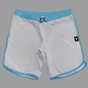 Bermuda Men's Physique Curta Branca com Blue Sky