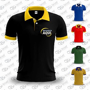 Camisa Polo Gola Punho - Várias Cores - Uniforme Personalizado