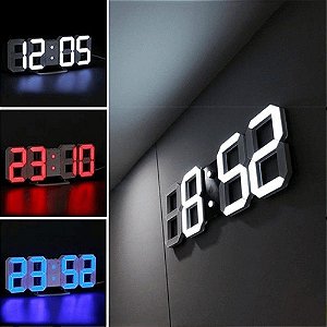 relógio portátil digital despertador led lcd brilha escuro
