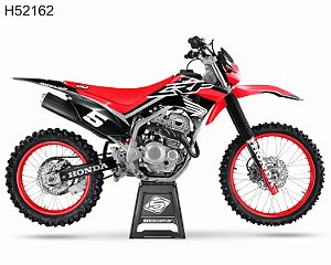 KIT GRÁFICO CRF 250 F 2019 A 2022 - BLACK FLYING - H52162