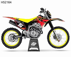 KIT GRÁFICO CRF 250 F 2019 A 2022 - BANSHEE RED - H52164