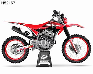 KIT GRÁFICO CRF 250 F 2019 A 2022 - CRIMSON GRADIENT - H52167