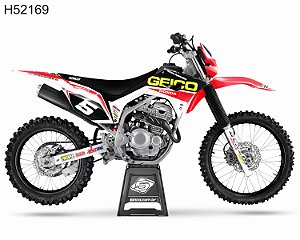 KIT GRÁFICO CRF 250 F 2019 A 2022 - GEICO TEAM - H52169