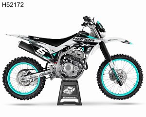 KIT GRÁFICO CRF 250 F 2019 A 2022 - WANTED GREY - H52172