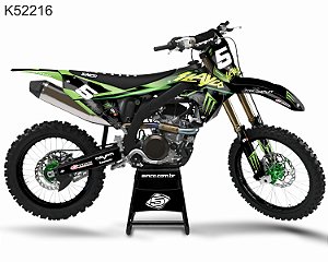 KIT GRÁFICO KX 450 F 2019 A 2022 - KX 250 F - 2021 A 2022 - LAYCO GREEN - K52216