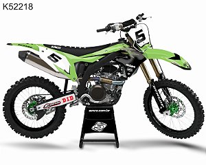 KIT GRÁFICO KX 450 F 2019 A 2022 - KX 250 F - 2021 A 2022 - MXW CLEAN - K52218