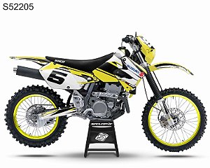 KIT GRÁFICO DRZ 400 - BRUSH YELLOW - S52205