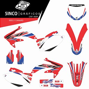 Kit Adesivo 3M Seely Canard CRF 450R