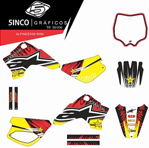 Kit Adesivo 3M ALPINESTAR RISK TR 50/100