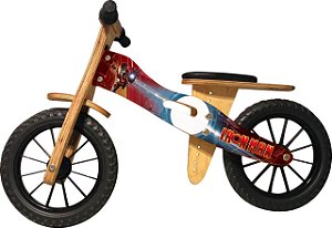 Bicicleta Infantil De Madeira Aro 12 - Iron Man