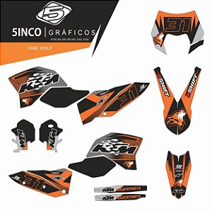 Kit Adesivo 3M Dire Wolf KTM 250 EXF