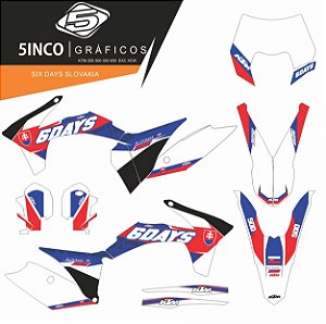 Kit Adesivo 3M Six Days Slovakia KTM 250 EXC 2011/12