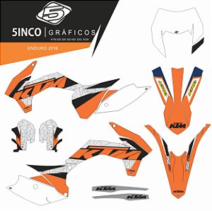 Kit adesivo 3M Enduro 2016 KTM 350 EXCF 2016