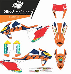 Kit Adesivo 3M Dhl Enduro KTM 300 EXC 2017