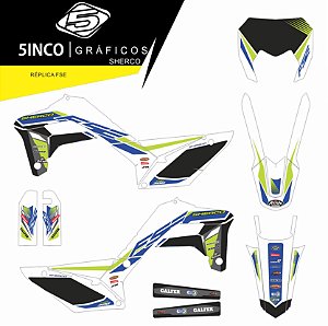 Kit Adesivo 3M Flúor Réplica Fse SHERCO 300