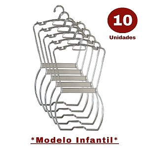 Cabide Silhueta em Acrílico Infantil - KIt 10 Unidades