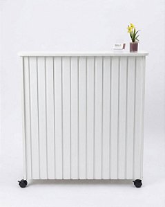 Balcão Ripado Branco