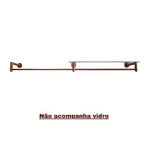 Arara Cabideiro Tubular L Rose Gold - 2 Metros