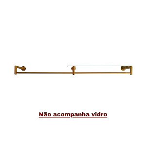 Arara Cabideiro Tubular L Dourada - 2 Metros