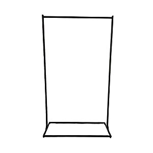 Arara Quadrada / Industrial Preta 100cm x 174cm - Tubo Reforçado