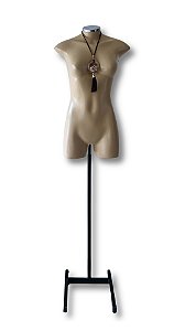 Jô Perninha Bege - C/ Pedestal Preto Simples