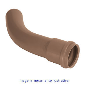 Curva 45° PVC Marrom para Esgoto 50mm – Tigre