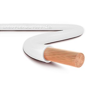 Cabo Flexível 750V 25mm² Branco – Venda por Metro