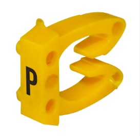 Anilha de Identificação HG/0 Letra "P" – Embalagem PFL – HellermannTyton
