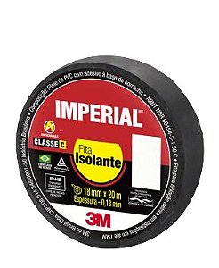 FITA ISOLANTE IMPERIAL PRETA 18MM X 20M - HB004216360 3M