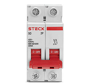 Disjuntor Steck SD62 04A 2P Curva C 3kA