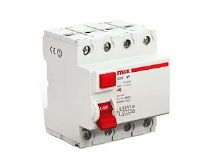 Interruptor DR 4 Polos 63A 30mA SDR46330 Steck