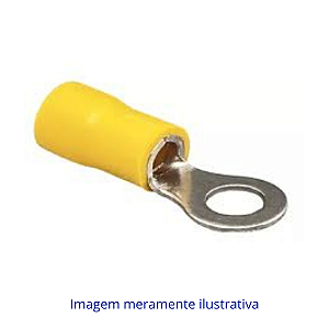 Terminal Argola AM 6mm com Furo de 1/4" – Modelo 4A-6MM