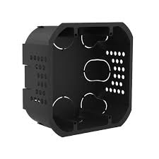 Caixa de Luz 4x4 PVC Quadrada para Drywall Preto - Nanoplastic