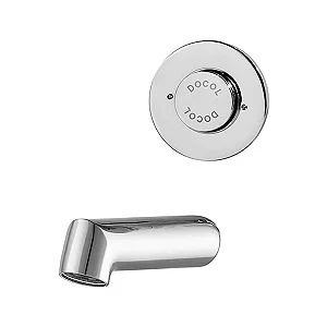 Torneira para Lavatório de Parede Pressmatic Antivandalismo AP/BP 135 mm Ciclo Fixo 00633206 Docol